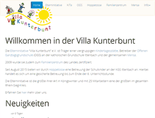 Tablet Screenshot of elterninitiative-villakunterbunt.de